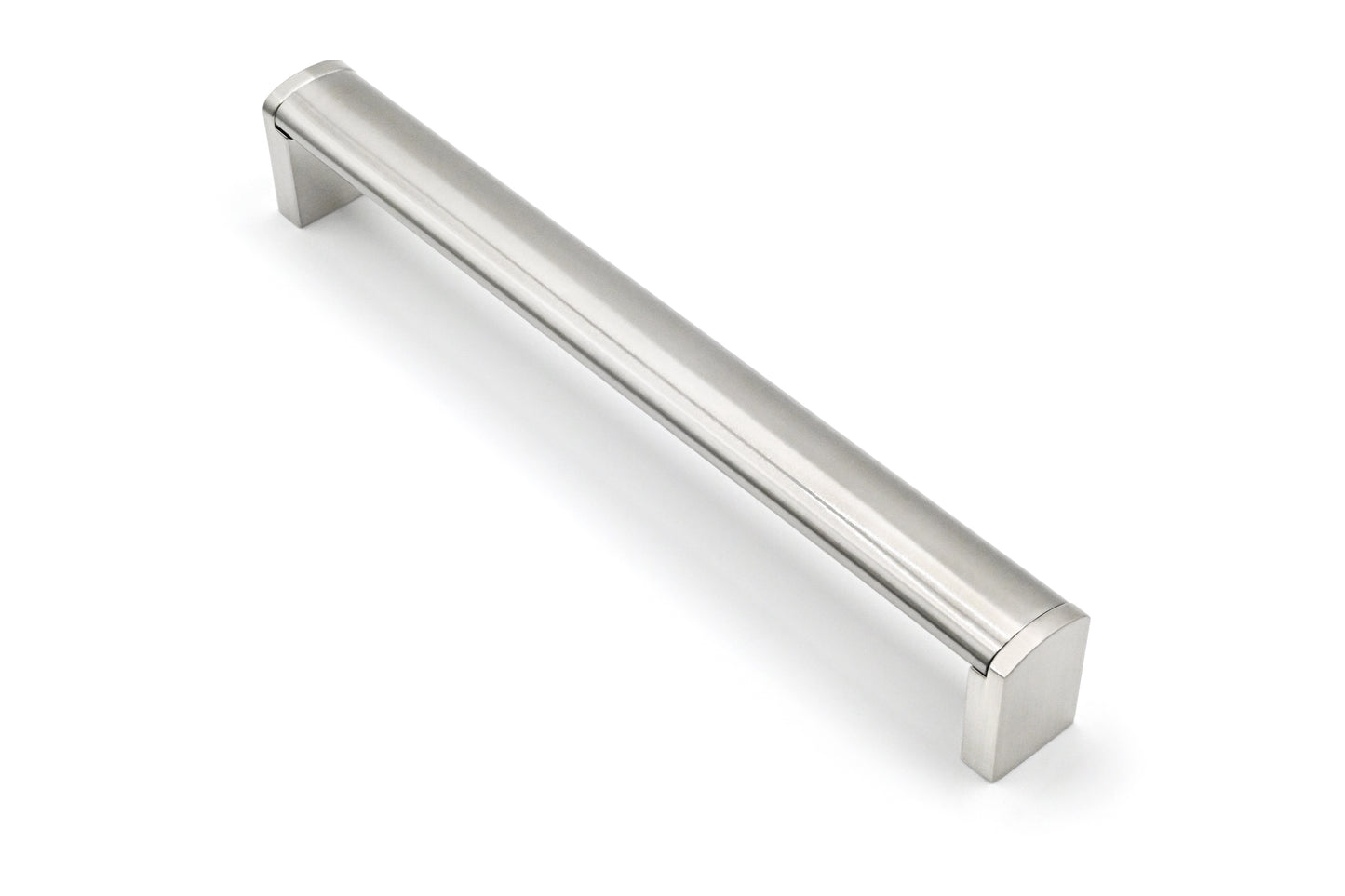 Kirra Cabinet Handle Stainless Steel Bar & Satin Nickel Leg