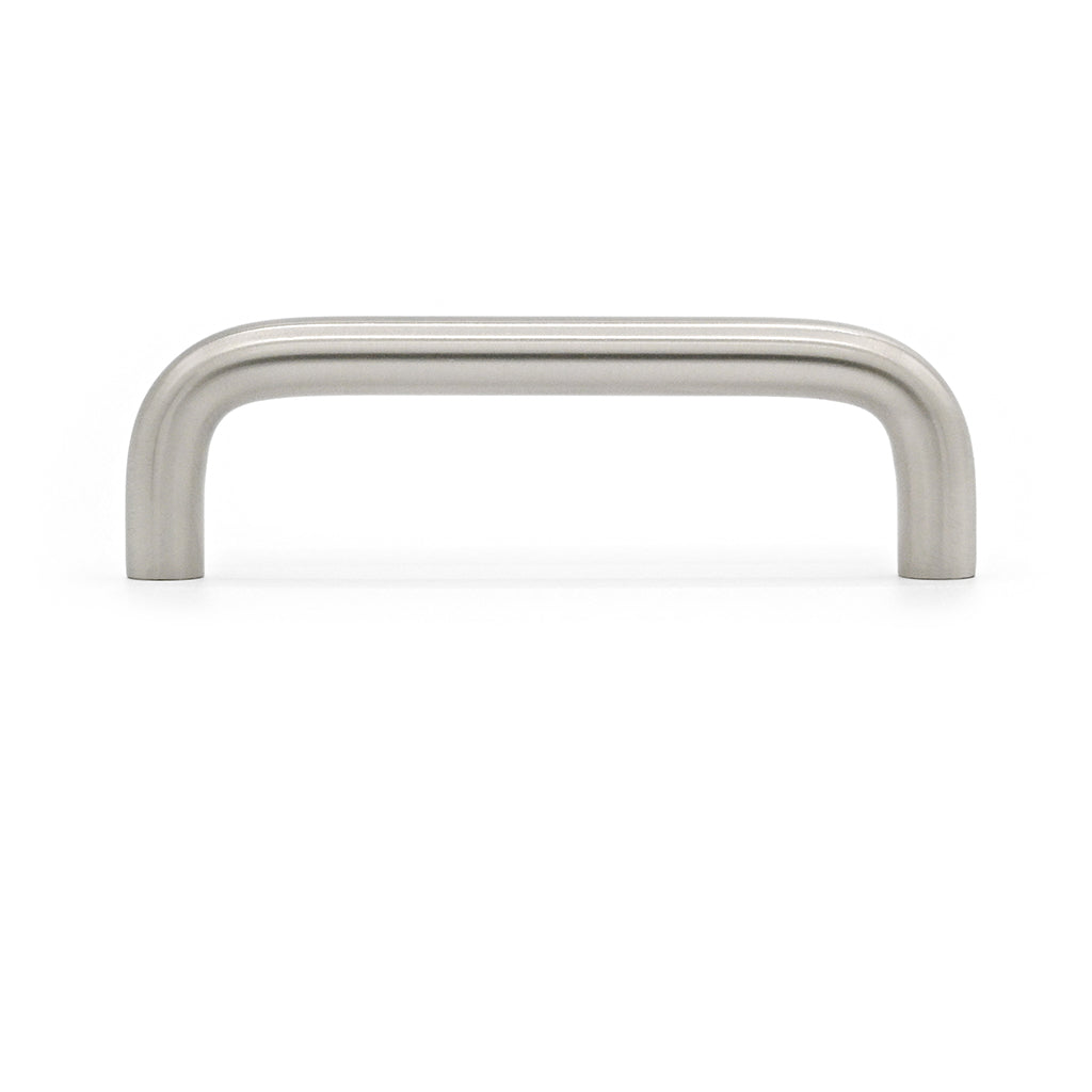 Metallic cabinet handle