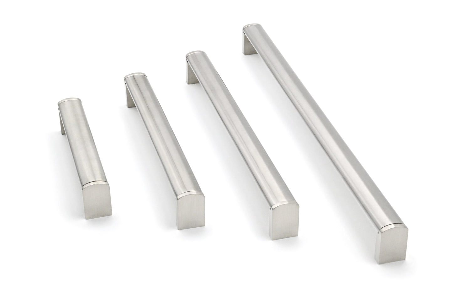 Kirra Cabinet Handle Stainless Steel Bar & Satin Nickel Leg