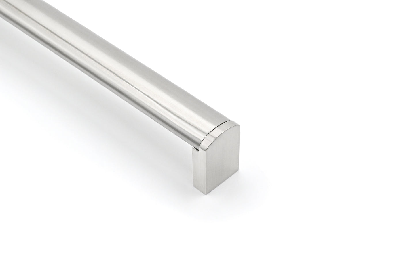 Kirra Cabinet Handle Stainless Steel Bar & Satin Nickel Leg