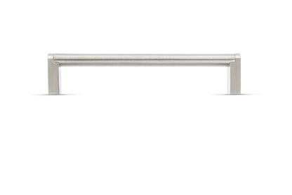 Kirra Cabinet Handle Stainless Steel Bar & Satin Nickel Leg