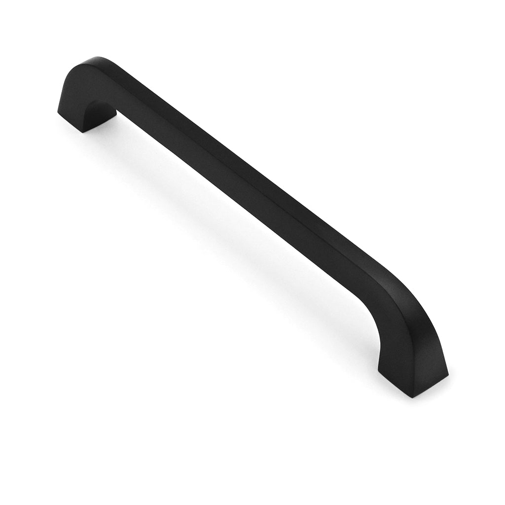 Black cabinet handle