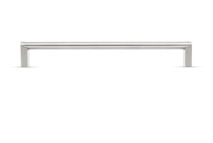 Kirra Cabinet Handle Stainless Steel Bar & Satin Nickel Leg
