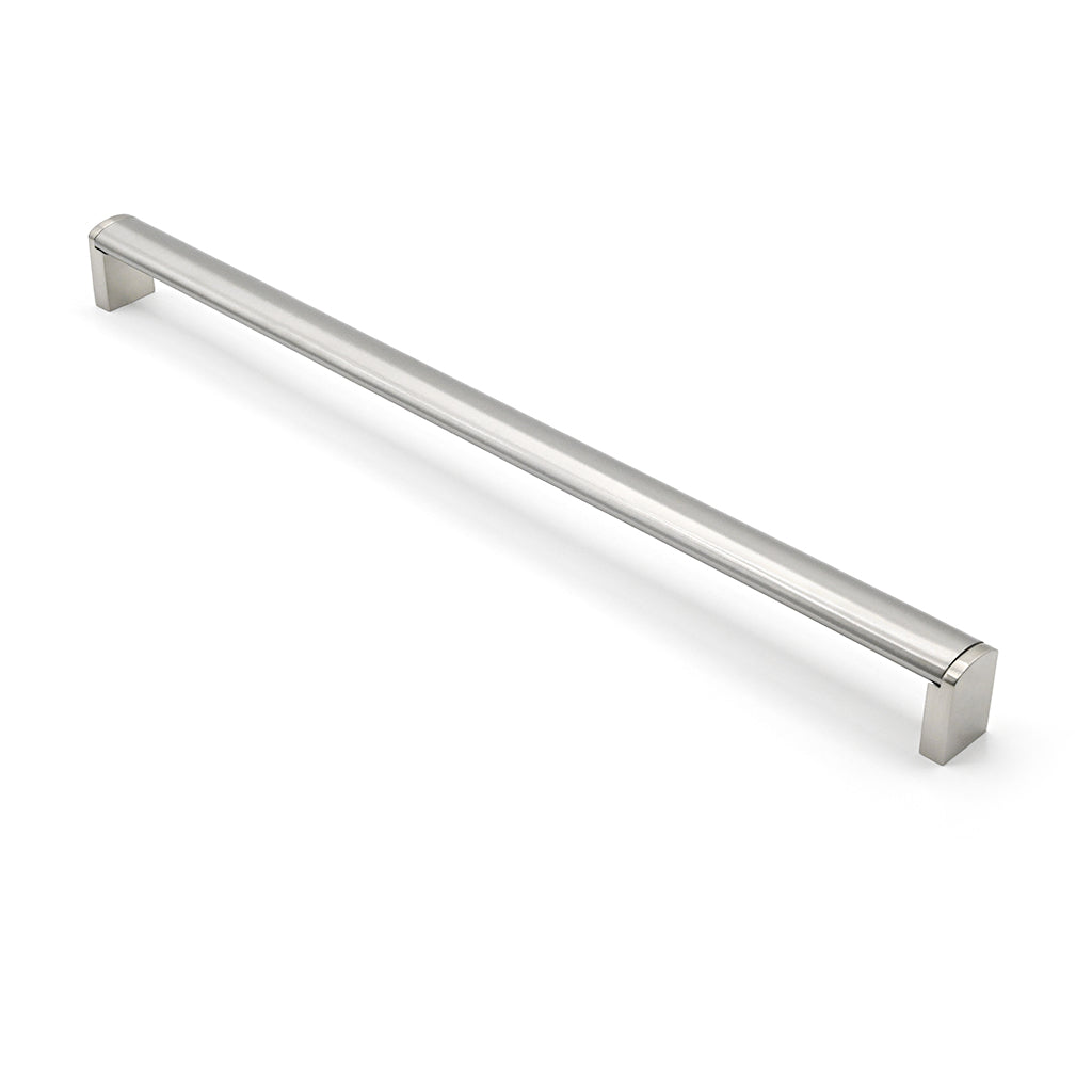 Kirra Cabinet Handle Stainless Steel Bar & Satin Nickel Leg