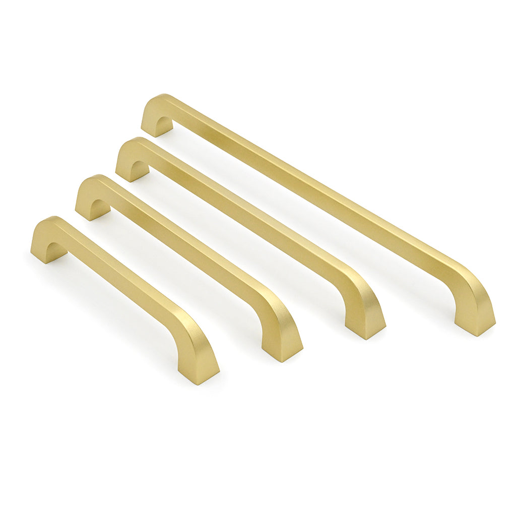 Set of gold cabinet handles