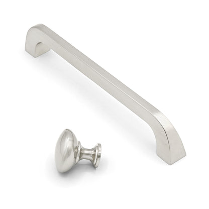 Metal cabinet handle and knob