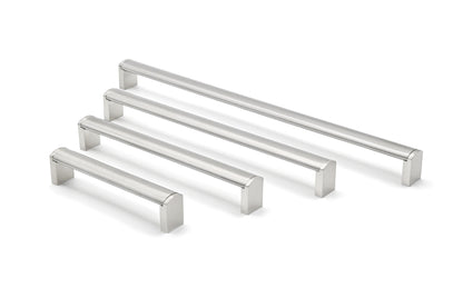 Kirra Cabinet Handle Stainless Steel Bar & Satin Nickel Leg