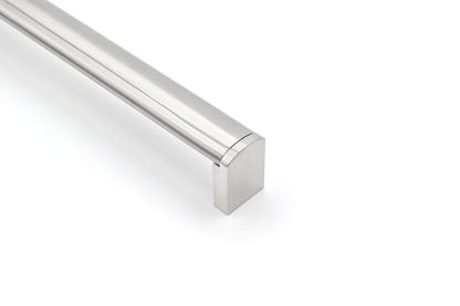 Kirra Cabinet Handle Stainless Steel Bar & Satin Nickel Leg